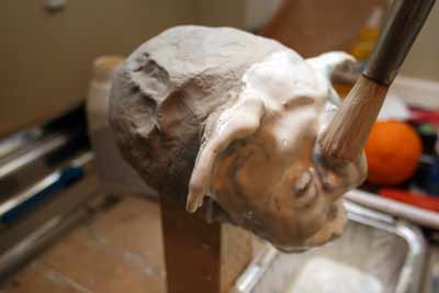 Latex going on to the Elemental head